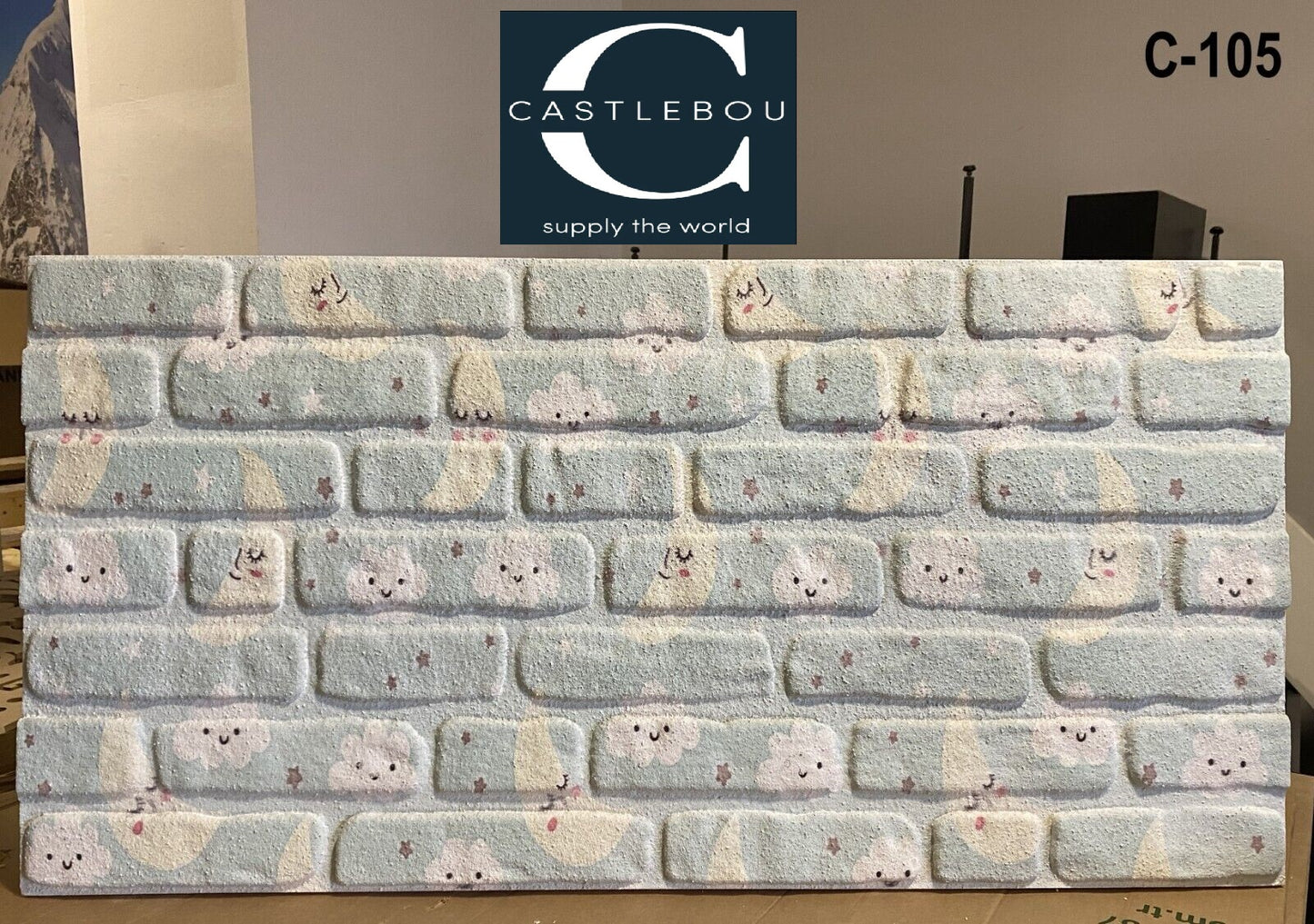 Children's room wall panels | Brick look | 3D Panels | Styrofoam panels