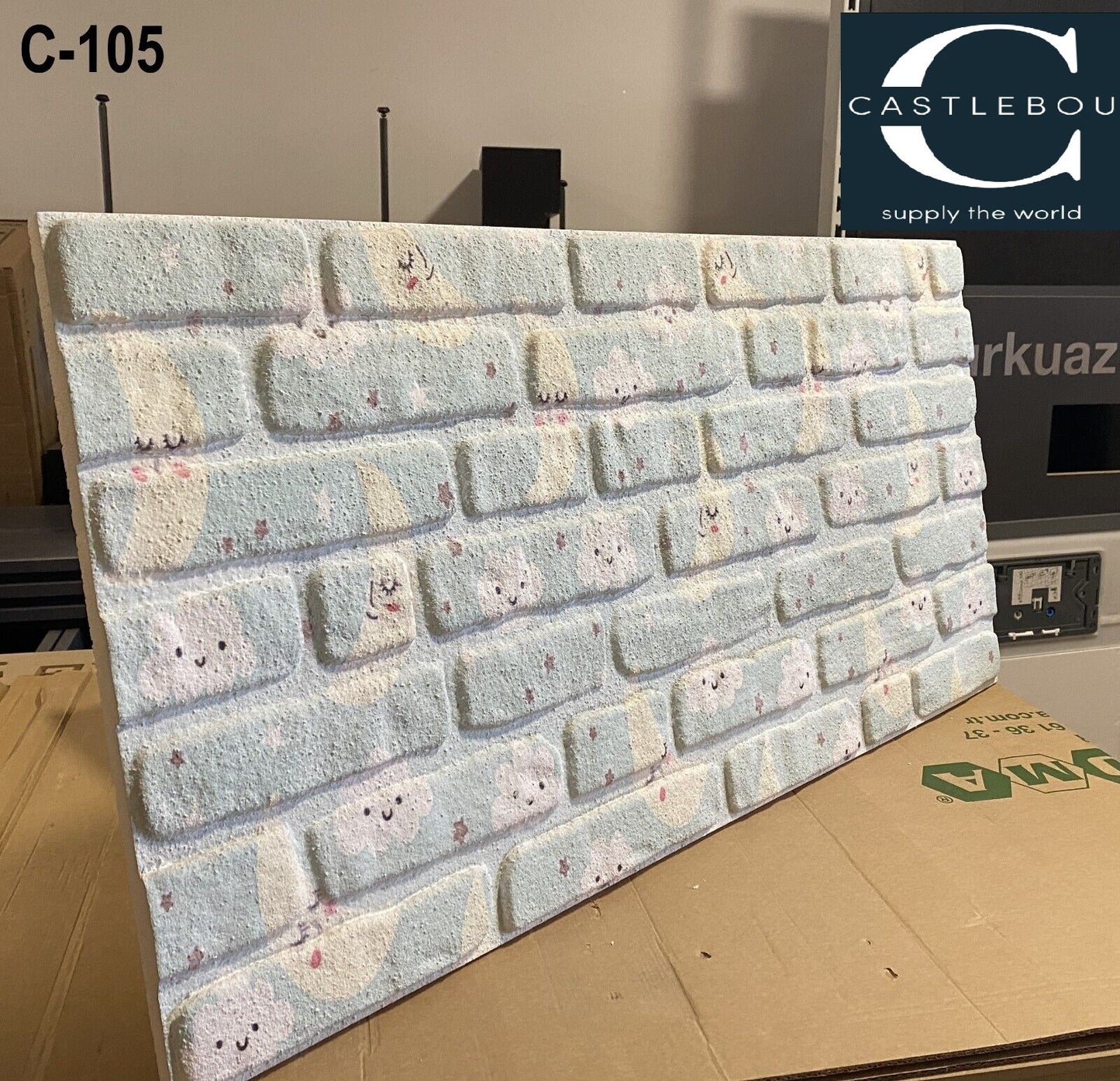 Children's room wall panels | Brick look | 3D Panels | Styrofoam panels