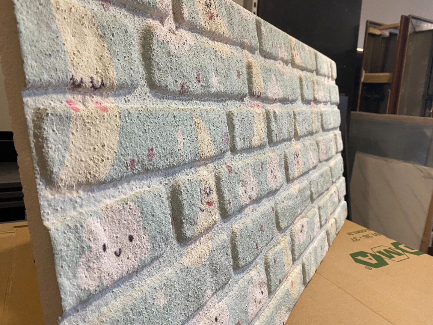 Children's room wall panels | Brick look | 3D Panels | Styrofoam panels