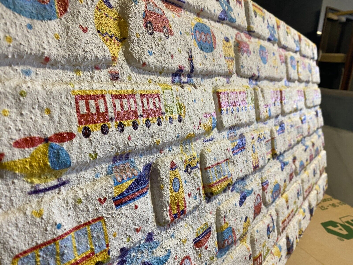 Children's room wall panels | Brick look | 3D Panels | Styrofoam panels