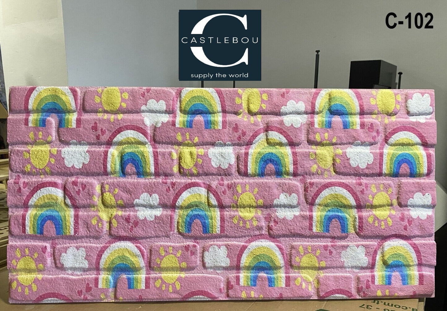 Children's room wall panels | Brick look | 3D Panels | Styrofoam panels