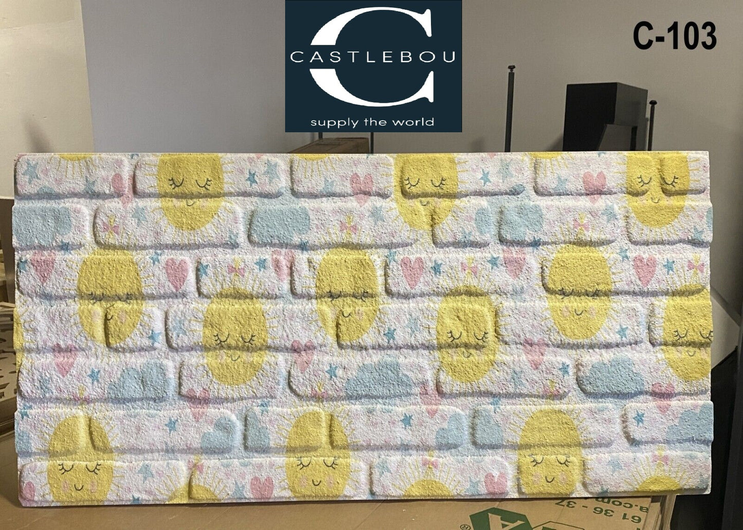 Children's room wall panels | Brick look | 3D Panels | Styrofoam panels