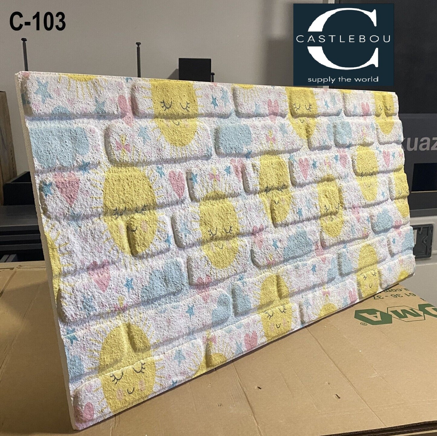 Children's room wall panels | Brick look | 3D Panels | Styrofoam panels